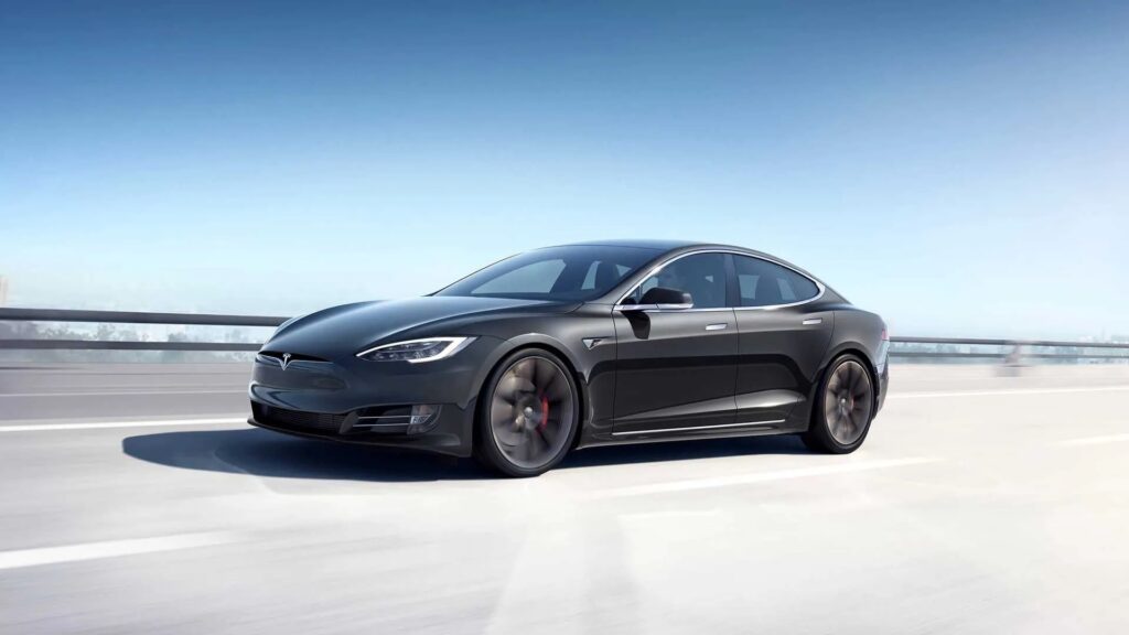 Tesla Model S grise